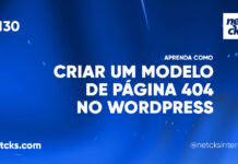 Como Criar Um Modelo De Página 404 No WordPress #130 Imagem Destacada do Post #130