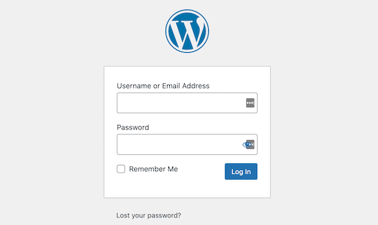 Como adicionar página de login de front-end e widgets no WordPress