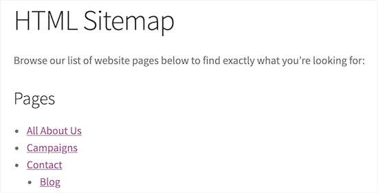 Como adicionar uma página de Sitemap HTML no WordPress