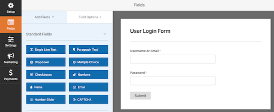 Como adicionar página de login de front-end e widgets no WordPress